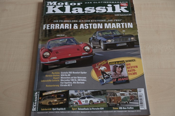 Deckblatt Motor Klassik (12/2007)